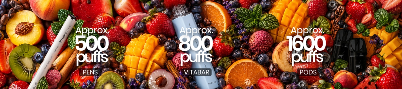 Pens, Vitabars and Pods