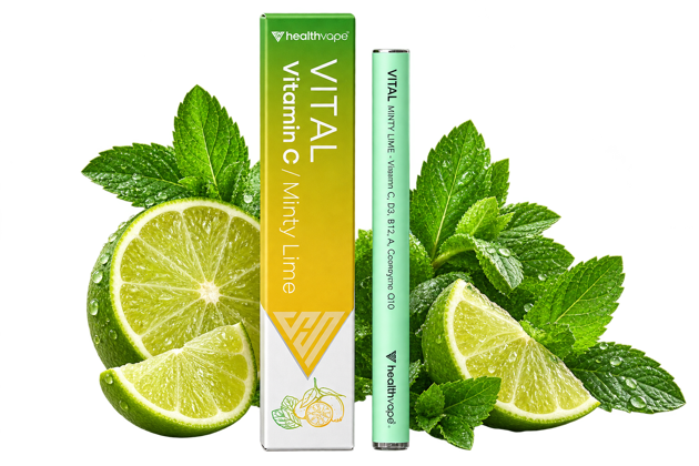 HealthVape VITAL Minty Lime with fresh lime and mint